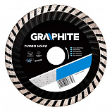 GRAPHITE-Диск алмазный, 180 х 22.2 мм, turbo wave